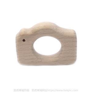 儿童抖音益智早教创意新磨牙安抚玩具榉木卡通动物磨牙棒婴儿牙胶