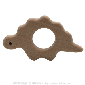 儿童抖音益智早教创意新磨牙安抚玩具榉木卡通动物磨牙棒婴儿牙胶