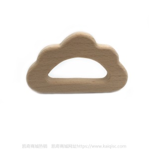 儿童抖音益智早教创意新磨牙安抚玩具榉木卡通动物磨牙棒婴儿牙胶