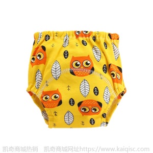 2020宝宝训练裤可洗8层棉质纱布学习裤婴幼儿透气隔尿防水布尿裤