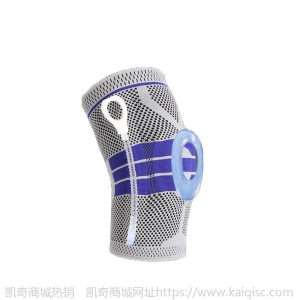 运动护膝 硅胶弹簧针织护膝健身篮球排球骑行运动膝盖护具护髌骨