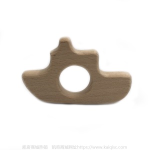 儿童抖音益智早教创意新磨牙安抚玩具榉木卡通动物磨牙棒婴儿牙胶
