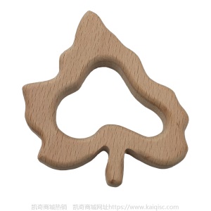 儿童抖音益智早教创意新磨牙安抚玩具榉木卡通动物磨牙棒婴儿牙胶