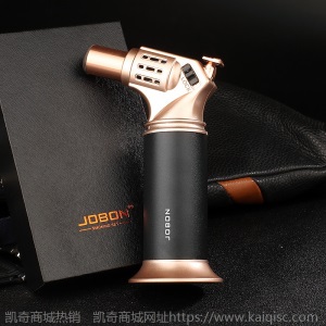 Jobon中邦新品直冲打火机 创意台式充气高温喷枪雪茄点火器批发