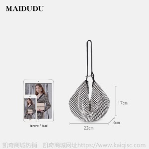 新款流行包包2020时尚aw水钻包满钻手提手拎真皮女包潮半圆腋下包