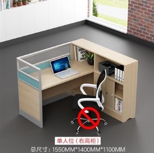 职员桌椅组合办公家具简约四人工位4员工卡座6人位屏风办公桌卡位