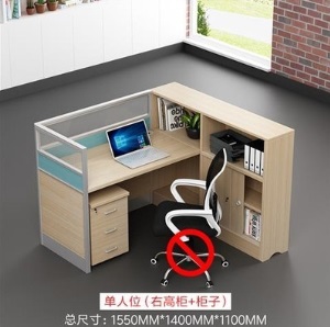 职员桌椅组合办公家具简约四人工位4员工卡座6人位屏风办公桌卡位