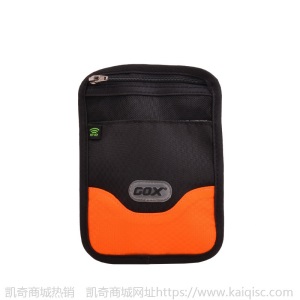 gox旅行双层长款拉链挂脖手机证件包机票护照收纳
