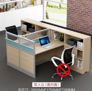 职员桌椅组合办公家具简约四人工位4员工卡座6人位屏风办公桌卡位