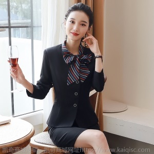 经理时尚气质西服外套女士秋冬职业装长袖西装套装女酒店工作服