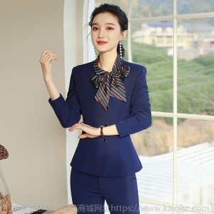 经理时尚气质西服外套女士秋冬职业装长袖西装套装女酒店工作服