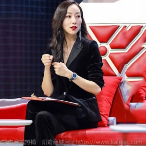 明星同款金丝绒西服套装女秋冬新款时尚气质英伦风西装两件套