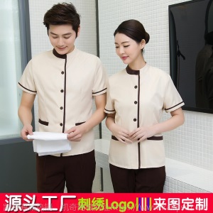 保洁工作服短袖保洁服夏装酒店清洁工宾馆客房服务员服装厂家直销