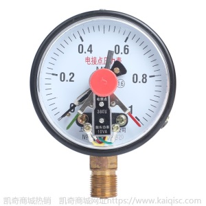 上海联力仪表 YX100电接点压力表 标准螺纹M20*1.5油压液压真空表
