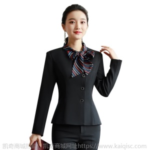 经理时尚气质西服外套女士秋冬职业装长袖西装套装女酒店工作服