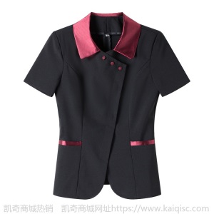 职业装女套装2020春夏新款短袖西装套装制服气质时尚美容师工作服