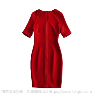 糖旷野凯特王妃明星同款名媛显瘦收腰伴娘礼服红色连衣裙女