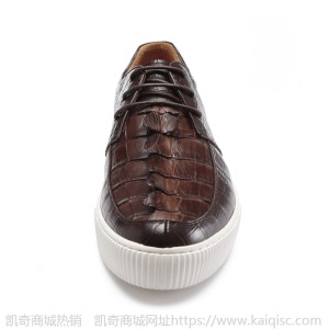 虎狼之狮高端鳄鱼皮板鞋高档鳄鱼皮男鞋潮流休闲鞋鳄鱼皮皮鞋正品