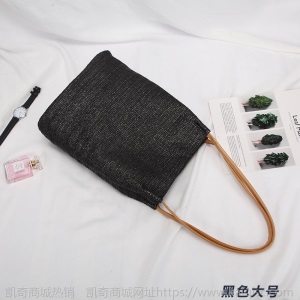 草编包夏天度假包手提女包沙滩包编织女包单肩ins水桶包