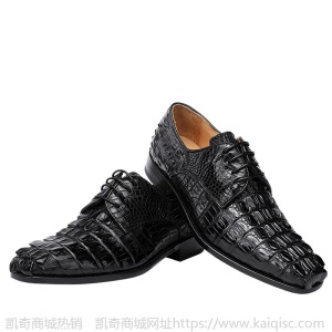 真皮泰国鳄鱼皮商务正装男鞋黑色纯手工皮底高档皮鞋工厂直销批发