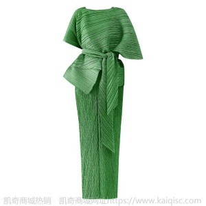 2021夏装新款俩件套气质款女装 修身长款晚会时尚褶皱连衣裙批发