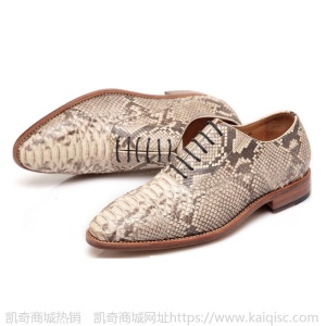虎狼之狮定制蟒蛇皮高档鞋男鞋2020手工精品皮鞋进口真皮皮鞋