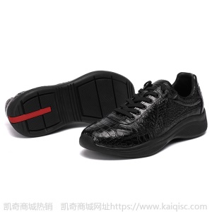 厂家批发真皮全鳄鱼肚皮男鞋商务休闲鞋内增高运动皮鞋鞋子旅游鞋