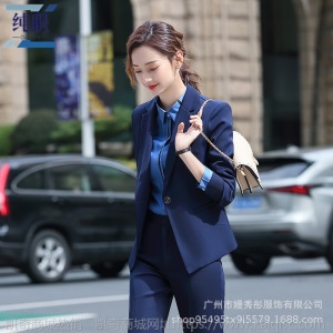 2019新款职业装西装套装女工作服时尚西服正装女春秋面试气质工装