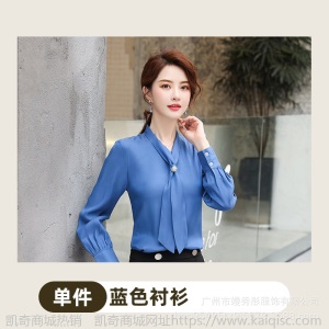 纯职2019春秋季新款衬衫女长袖工装韩版修身长袖工作服衬衣职业装