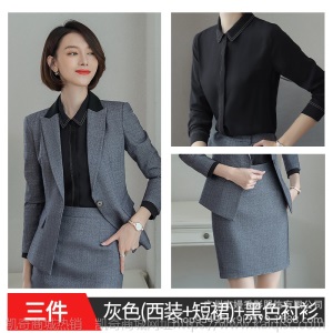 小西装西服女上衣面试工作服套装秋季2019新款职业黑西装外套批发