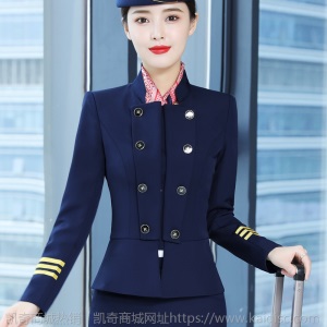 南航空姐制服职业装套装女酒店前台迎宾工作服高铁乘务员铁路制服