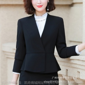 职业套装女秋季新款时尚洋气两件套西服女士小香风气质小西装套裙