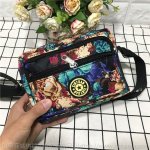 批发地摊包斜挎包女士休闲帆布妈咪包单肩包老年人花布包