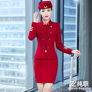 南航空姐制服职业装套装女酒店前台迎宾工作服高铁乘务员铁路制服