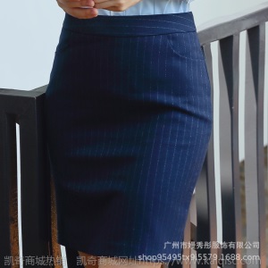 条纹西装套装气质西服高端正装工作服职业两件套前台经理OL衬衫秋