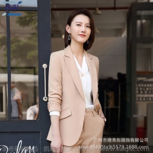 职业装女套装春秋季2019新款ol气质白领西装套装裙正装工作服批发