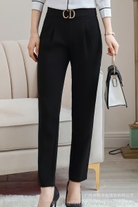 白色衬衫长袖2019春秋季新款女装V领衬衣韩版宽松上衣港味套裤装