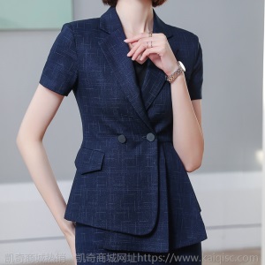 2020夏装新款西装套裙韩版职业装气质女神范职业套装美容师工作服