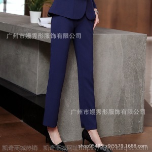 西装套装女春秋2019新款时尚气质套裙工作服职业装大学生面试正装