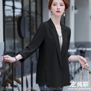 雪纺小西装外套女薄款2020春夏新款韩版休闲网红宽松防晒白色西服