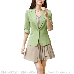 时尚网红小西装外套女士短款修身套装韩版休闲小个子气质西服套裙