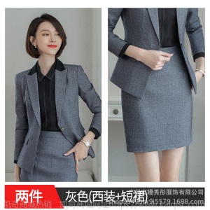 小西装西服女上衣面试工作服套装秋季2019新款职业黑西装外套批发