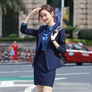 2019新款职业装西装套装女工作服时尚西服正装女春秋面试气质工装