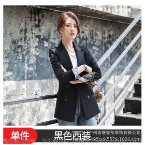 职业西装外套女2019新款春 秋网红季韩版宽松休闲初秋百搭小西服
