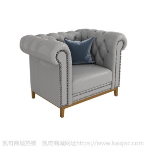 欧式沙发小户型客厅组合单人双人轻奢现代简约风格家用皮艺家具