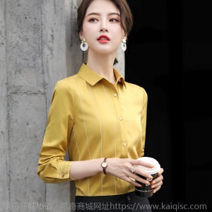 条纹衬衫女设计感小众长袖上衣2020春装新款时尚女士打底衬衣寸衫