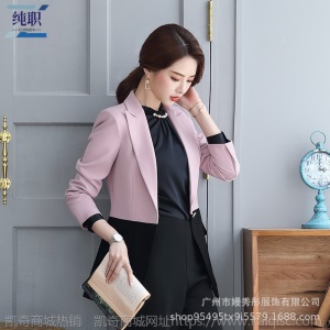 纯职春秋工作服女气质ol职业装2019新款西装套装修身商务正装套裤