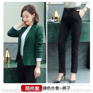 职业套装女时尚气质女神范秋季西装套裙工作服工装连衣裙面试正装