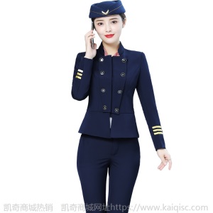 南航空姐制服职业装套装女酒店前台迎宾工作服高铁乘务员铁路制服