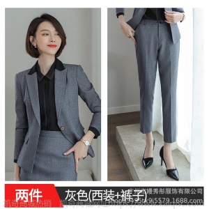 小西装西服女上衣面试工作服套装秋季2019新款职业黑西装外套批发